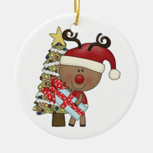 Rudy-Ren-Feiertags-Baum Keramikornament