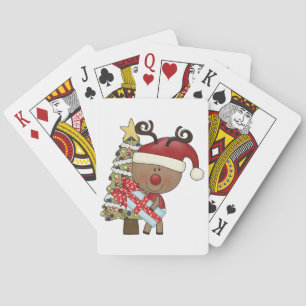 Rudy-Ren-Feiertags-Baum Spielkarten