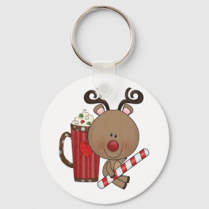 Rudy-Ren mit Kakao Schlüsselanhänger