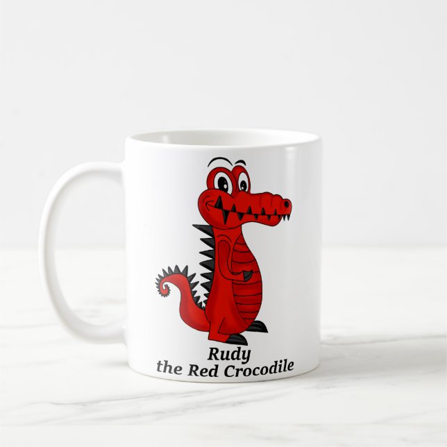 Rudy the Red Crocodile Tasse (Links)