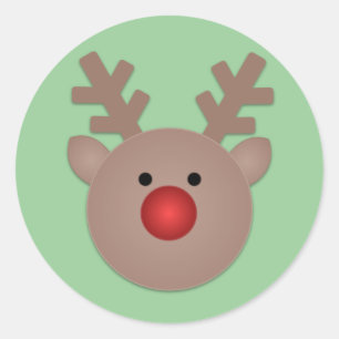 Rudy The Reindeer Holiday Stickers