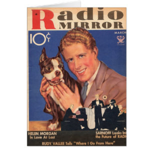 Rudy Vallee und Scottie-Hundekarte