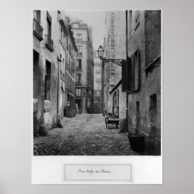 Rue Basse des Ursins, Paris, 1858-78 Poster (Vorne)