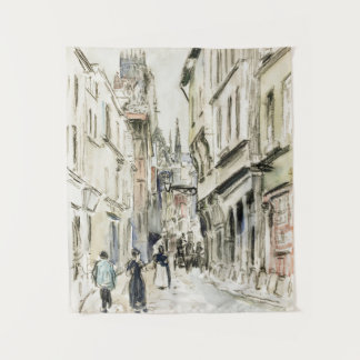 Rue Damiette, Rouen (ca. 1884), Camille Pissarro Wandteppich