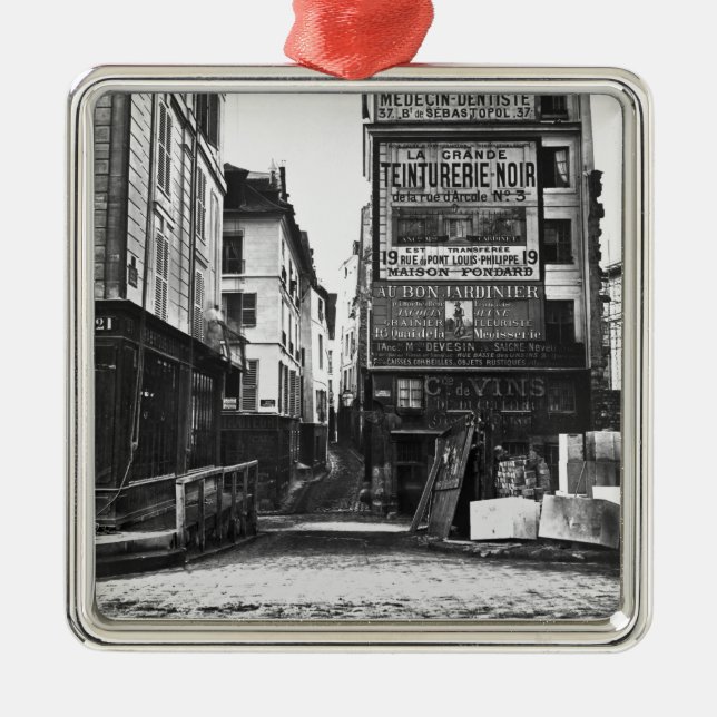 Rue de la Colombe, Paris, 1858-78 Ornament Aus Metall (Vorne)