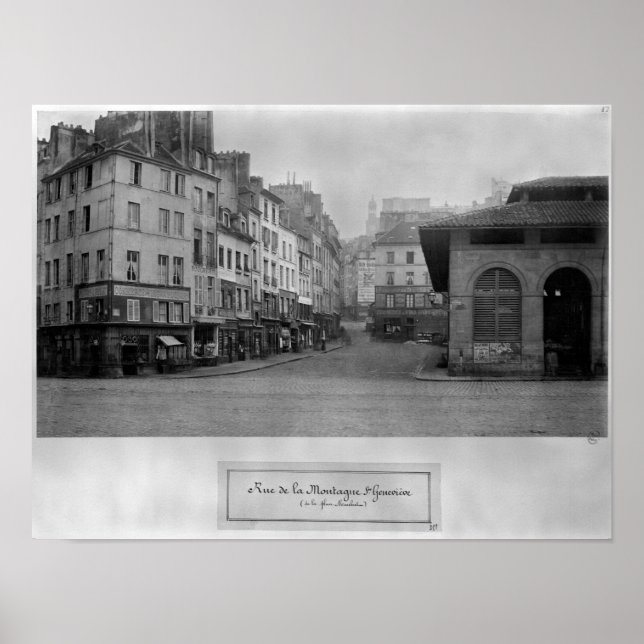 Rue de la Montagne Sainte-Genevieve, Paris Poster (Vorne)