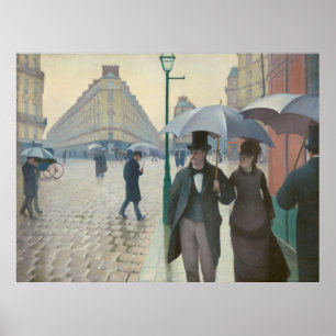 Rue de Paris Temps de Pluie von Gustave Caillebott Poster