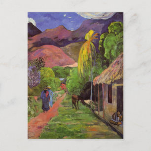 "Rue de Tahiti" - Paul Gauguin Postcard Postkarte