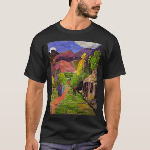 Rue de Tahiti Tropical Polynesien Paul Gauguin Art T-Shirt