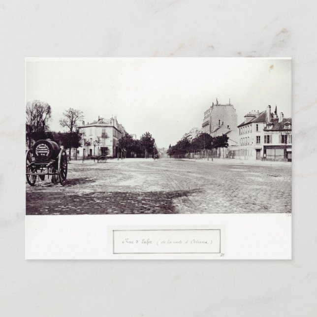 Rue d'Enfer, von der Straße nach Orleans Postkarte (Vorderseite)