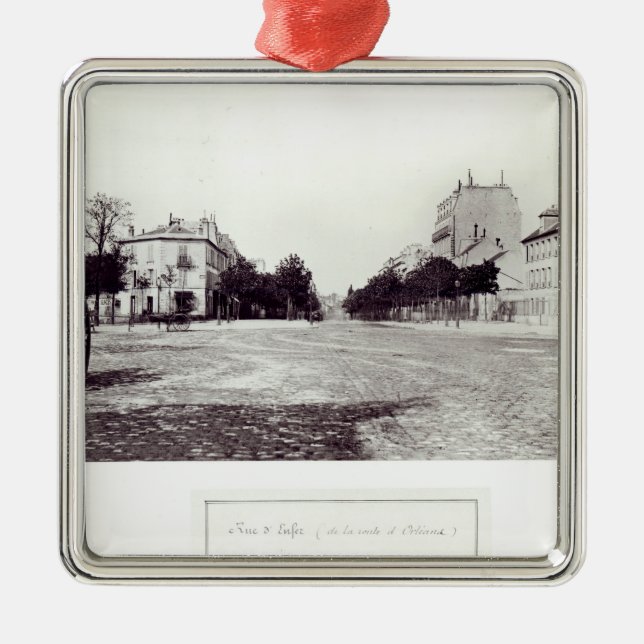 Rue d'Enfer, von der Straße nach Orleans Silbernes Ornament (Vorne)
