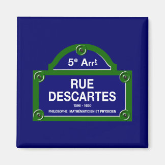 Rue Descartes, Pariser Straßenzeichen Magnet