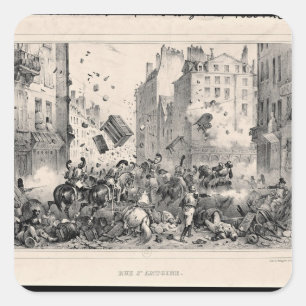 Rue Heilig-Antoine Quadratischer Aufkleber
