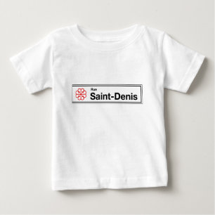Rue Heilig-Denis, Montreal-Straßenschild Baby T-shirt