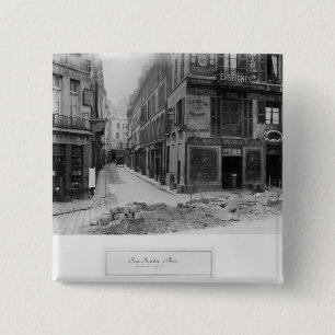 Rue Maitre Albert Paris, 1858-78 Button