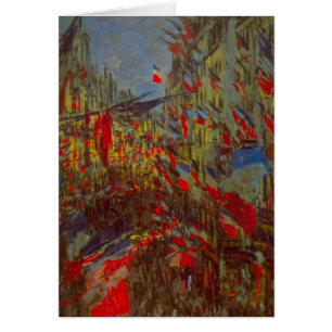 Rue Montorgueil mit Flaggen von Claude Monet