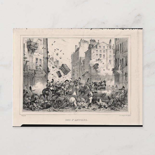 Rue Saint-Antoine Postkarte (Vorderseite)