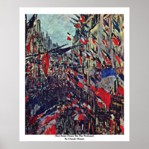 Rue Saint-Denis auf der Nationalen von Claude Mone Poster