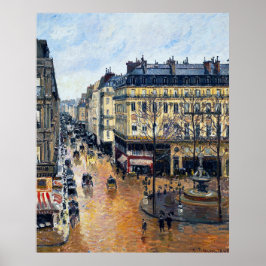 Rue Saint-Honoré am Nachmittag Camille Pissarro Poster