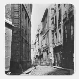 Rue Serpente, Paris, 1858-78 Quadratischer Aufkleber