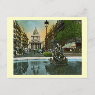 Rue Soufflot, Pantheon, Paris, Frankreich Vintag Postkarte