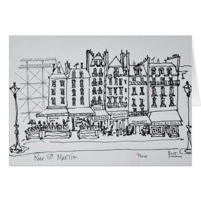 Rue St. Martin, Paris, Frankreich (Vorderseite (Horizontal))