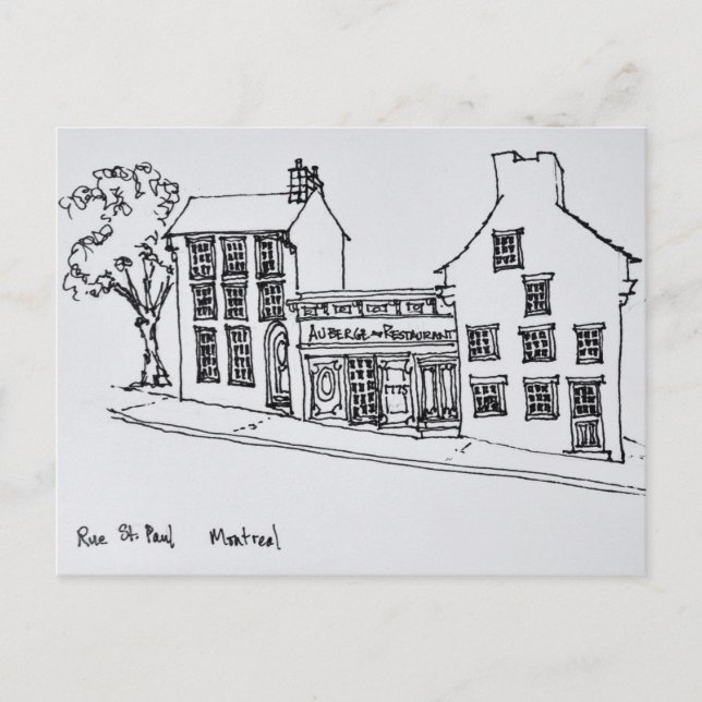 Rue St. Paul Old Town | Montreal, Kanada Postkarte (Vorderseite)