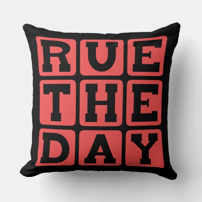 Rue the Day, Foreboding Foreshadowing Kissen (Vorderseite)