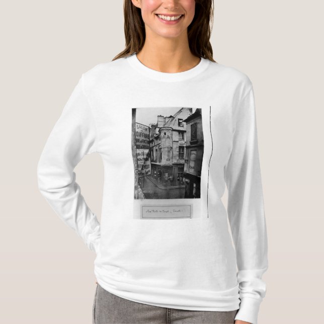 Rue Vieille-DU-Tempel, Paris, 1858-78 T-Shirt (Vorderseite)