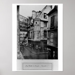 Rue Vieille-du-Temple, Paris, 1858-78 Poster