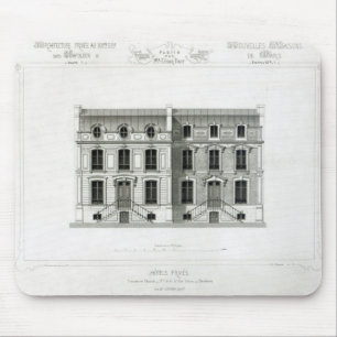 RueBalzac der Hotel-Prives, 10 u. 12, Paris Mousepad