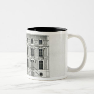 RueBalzac der Hotel-Prives, 10 u. 12, Paris Zweifarbige Tasse