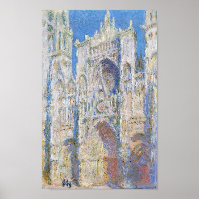 Ruen Cathedral (Sonnenlicht), Monet Poster (Vorne)