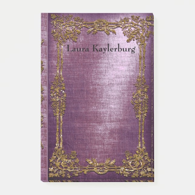 Ruette Lavendre Altes Buch Einzigartige Eleganz Mo Post-it Klebezettel (Vorderseite)