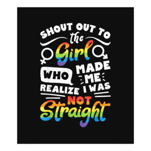 Ruf an das Mädchen Lesbischer Stolz LGBT T-Shirt G Fotodruck