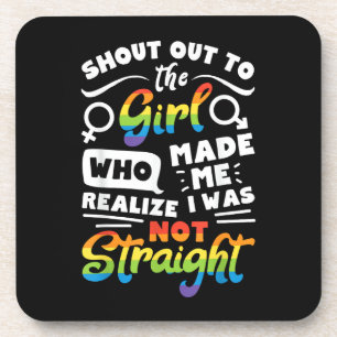 Ruf an das Mädchen Lesbischer Stolz LGBT T-Shirt G Getränkeuntersetzer