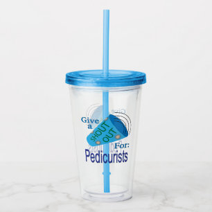 Ruf an die Fußpfleger Acryltrinkbecher