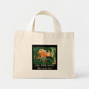 RUF DEINE MUTTER an Sie liebt dich! Canvas-Tasche Mini Stoffbeutel
