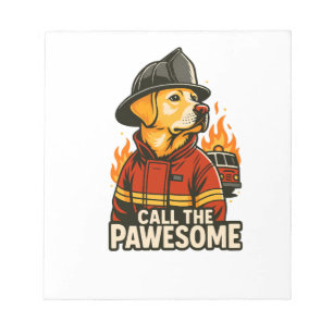 Ruf den Pawesome Pet Humor an Notizblock