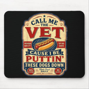 Ruf den Tierarzt an, weil ich diese Hunde einschlä Mousepad