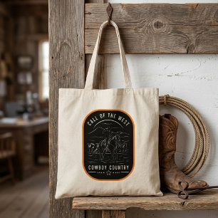 Ruf des West Cowboy Landes Vintage-Design Tragetasche
