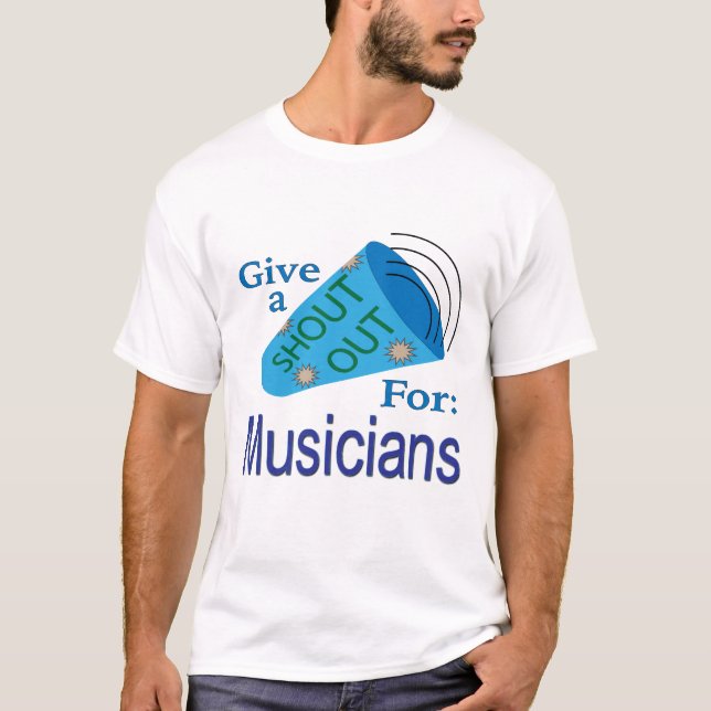 Ruf für Musiker aus T-Shirt (Vorderseite)