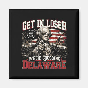Ruf In Crossing The Delaware 4. Juli Vintage 5 Magnet