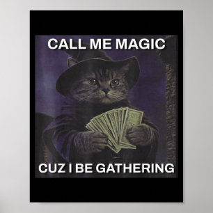Ruf Magie, weil ich Katze-Zauberer-Meme sammele Poster