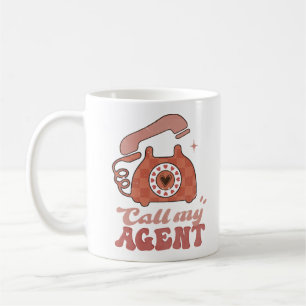 Ruf meinen Agent Funny Valentine's Day Kaffeetasse