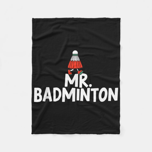 Ruf mich Badminton Player Funny Shuttle an Fleecedecke (Vorderseite)