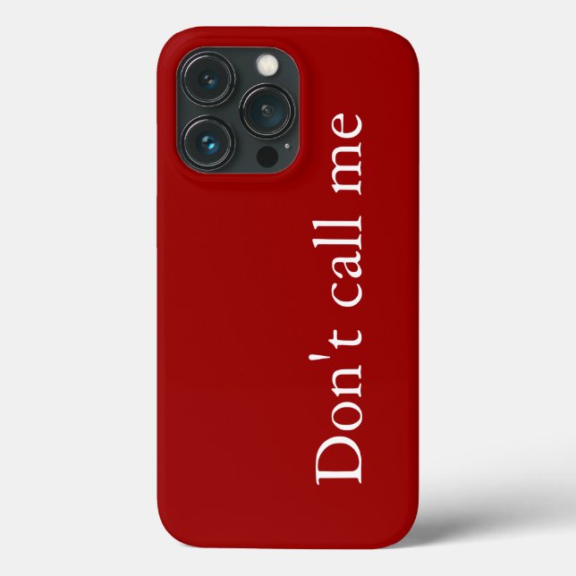 Ruf mich nicht an - Fall-Mate-iPhone-Fall Case-Mate iPhone Hülle (Rückseite)