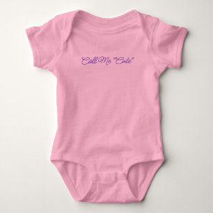 Ruf mich niedlich an baby strampler