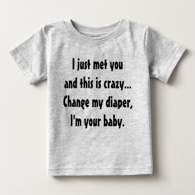 Ruf mich vielleicht an baby t-shirt (Vorderseite)