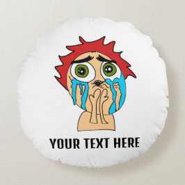 Ruf nach Liebe Rundes Kissen